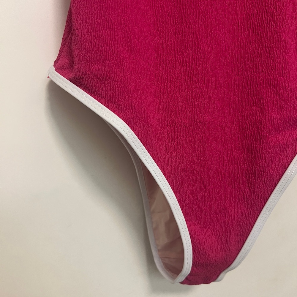 Cupshe Atlantis Magenta V-Neck One-Piece - size L - Picture 4 of 10